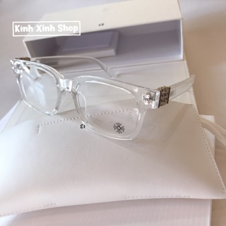 Kính mắt thời trang dáng chữ nhật unisex cho nam nữ phong cách hoàng gia
