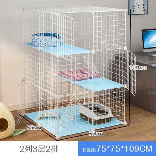 Tấm lưới sắt Sơn tĩnh điện,tấm nhựa làm quây chó mèo ,làm kệ có đủ màu (hỗ trợ chốt)