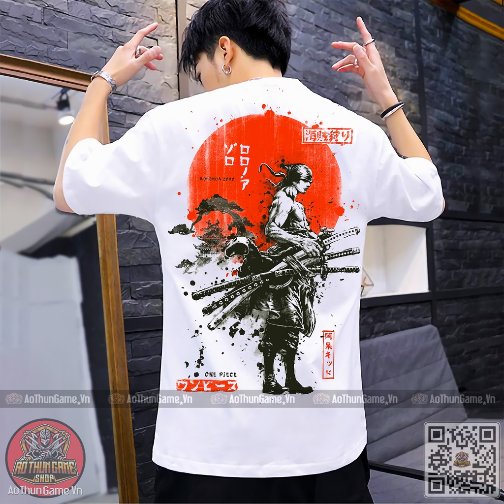 ☘️ Áo thun Zoro Mẫu mới cực đẹp / Áo One Piece Đảo Hải Tặc 3D T-shirt white Roronoa Zoro ATT01 [AoThunGameVn]