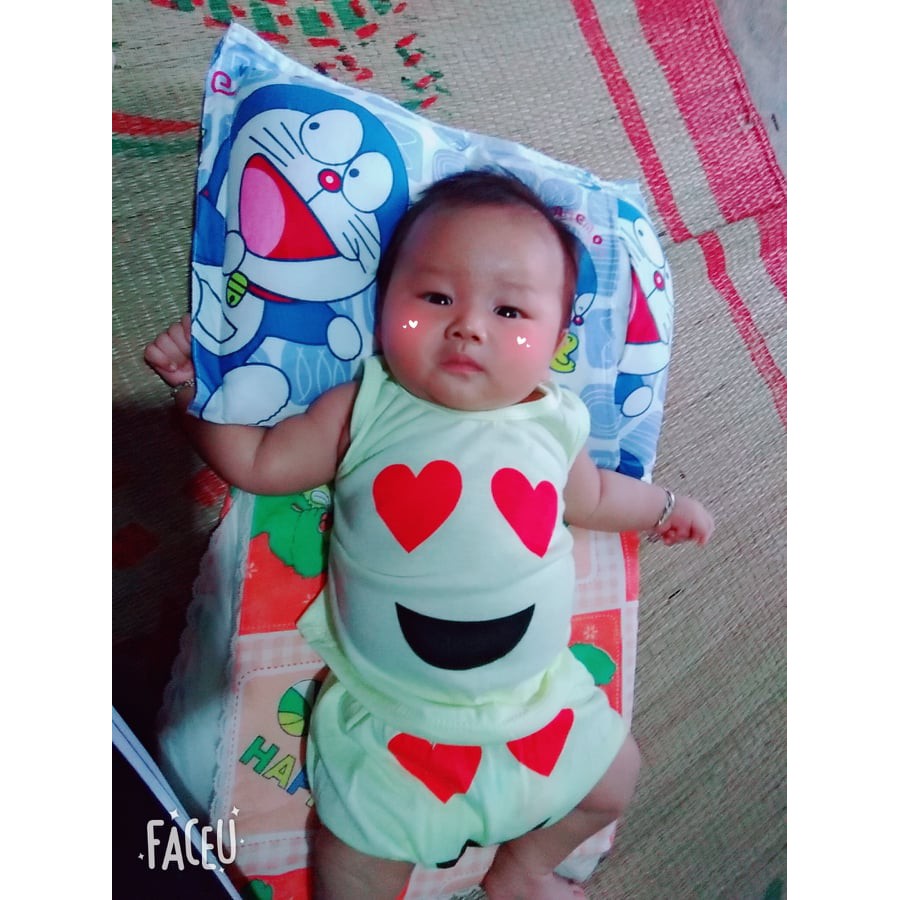 HÀNG LOẠI 1 - Set 5 bộ chip cảm xúc cotton 2 chiều