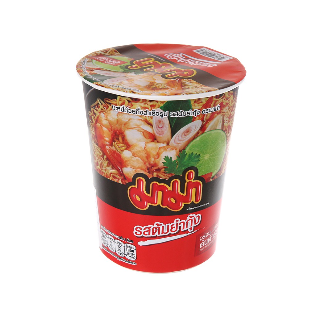 6 LY Mì Mama hương tôm Tom Yum ly 60g