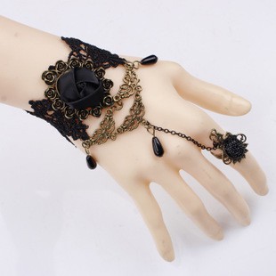 Vòng tay dây chuyền tua rua choker ren hoa thiết kế sáng tạo đẹp thời trang phong cách Hàn Quốc