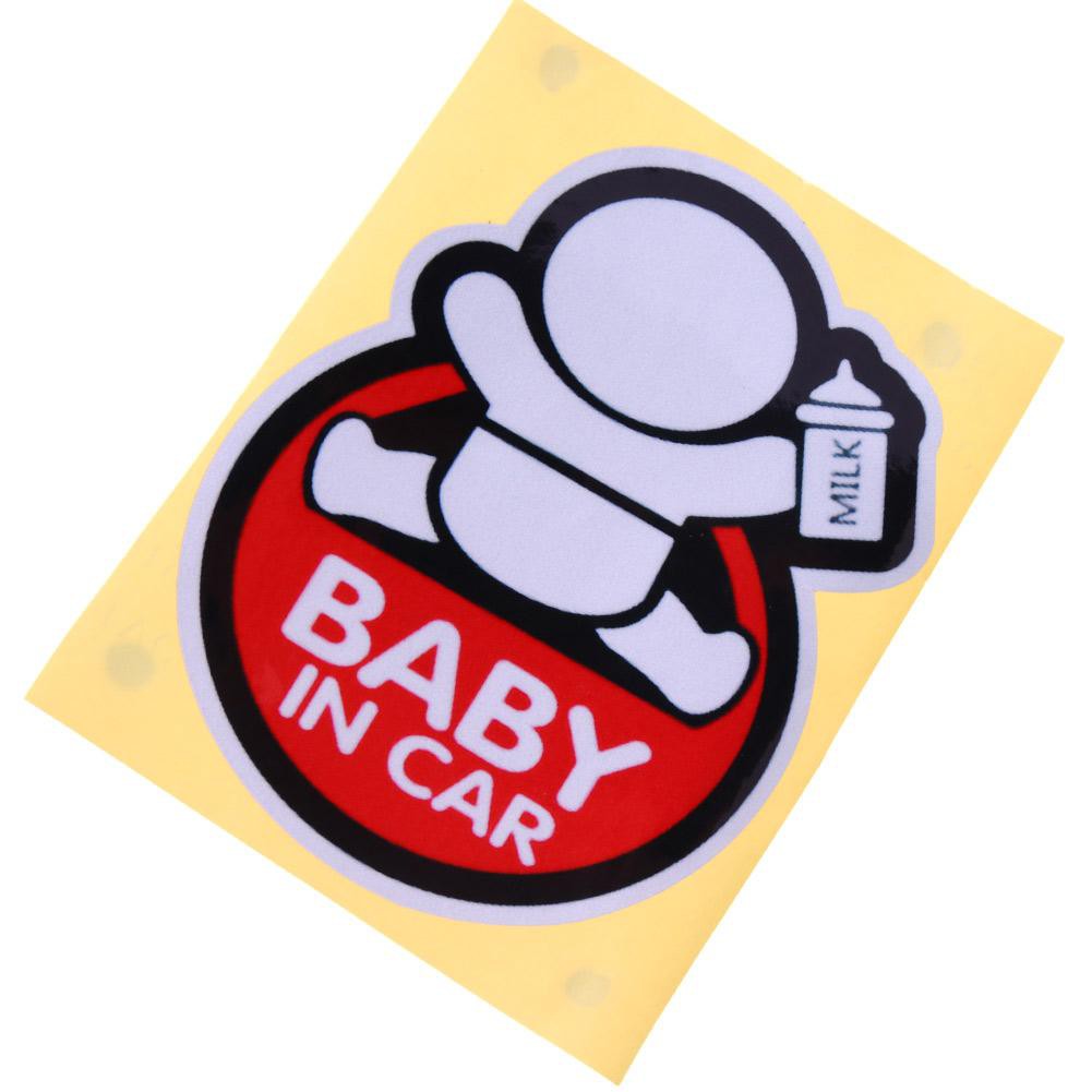 Decal cảnh báo phản quang dán cửa sổ xe hơi