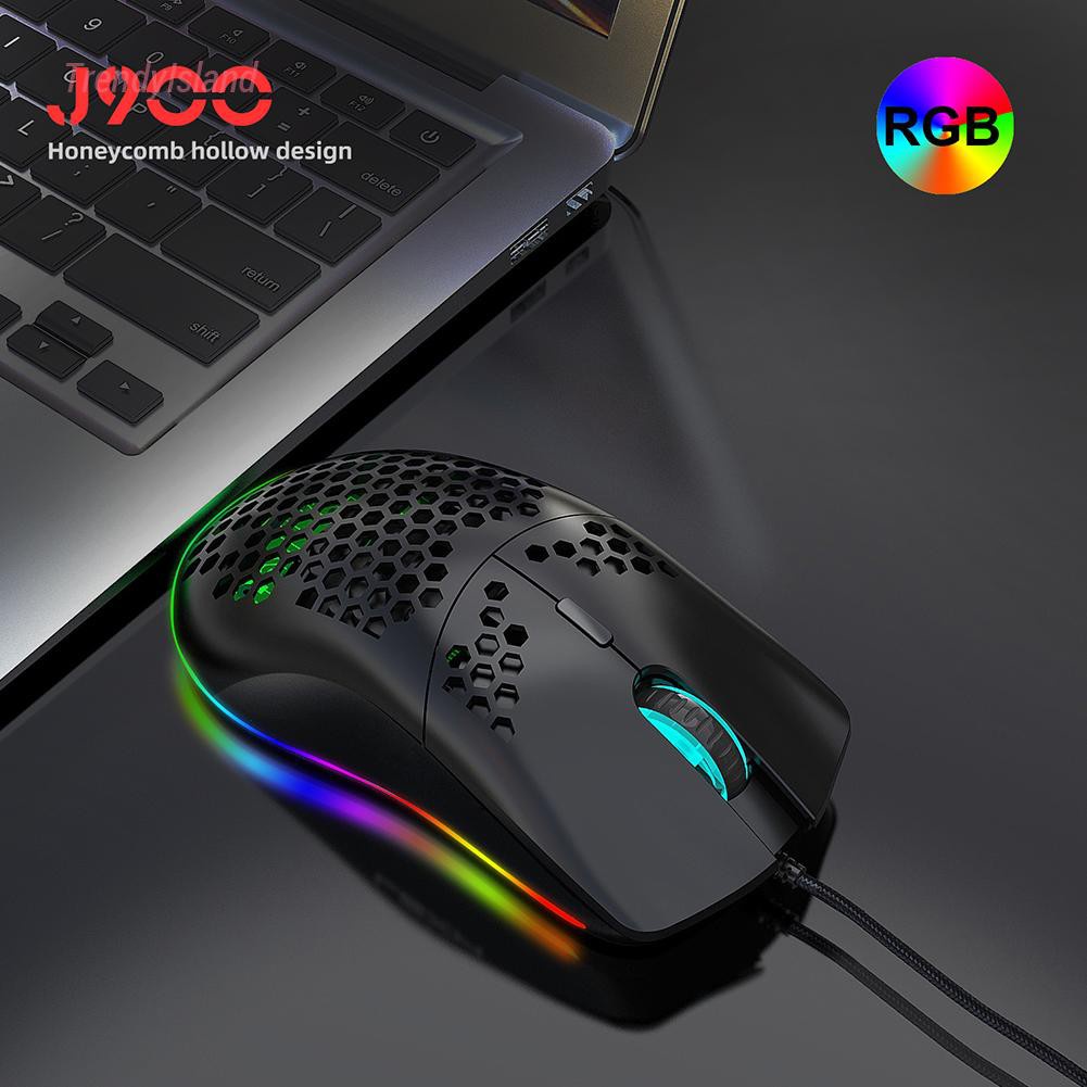 6400 DPI Ergonomic 6 Button RGB Lighting Mouse Gamer Mice Programmable USB Computer Gaming Mouse