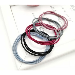 Set 5 dây buột tóc 3 lớp Hàn Quốc nhiều màu co giãn cho bạn gái