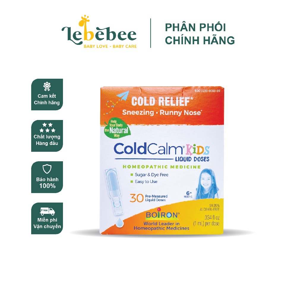 Muối uống Coldcalm Boiron của Mỹ cho bé