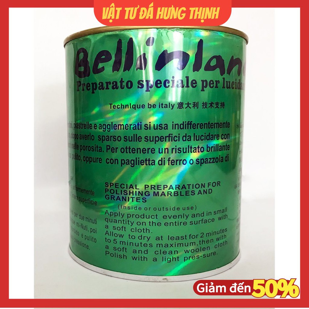 Xi đánh bóng đá Bellinland [CHÍNH HÃNG] 100%- Sử dụng để đánh bóng, tăng màu cho mọi loại đá- Sáp đánh bóng đá