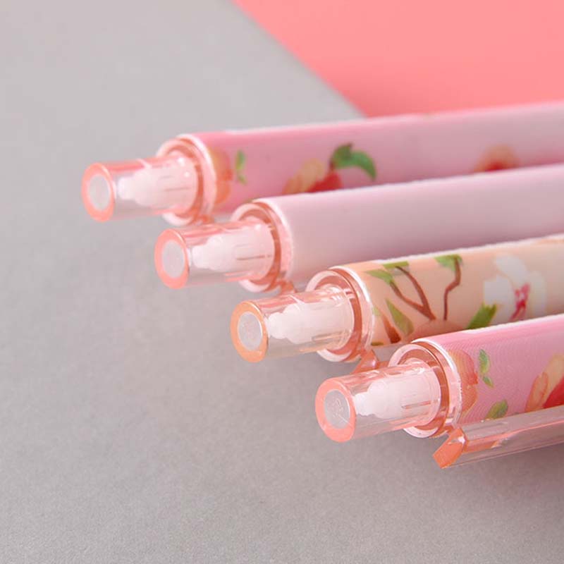 Bút bi bấm ngòi 0.5mm mực đen vỏ hoạt hình đáng yêu