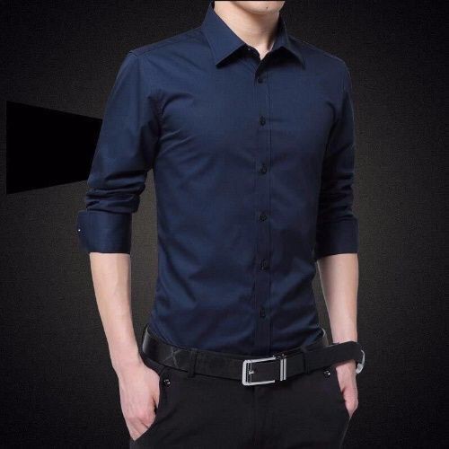 【Non-iron shirt】Men Formal Button Smart Casual Plus Size Long Sleeve Slim Fit Men's shirt long sleeve non iron Korean formal shirt men's business slim white shirt men [end of May 31]