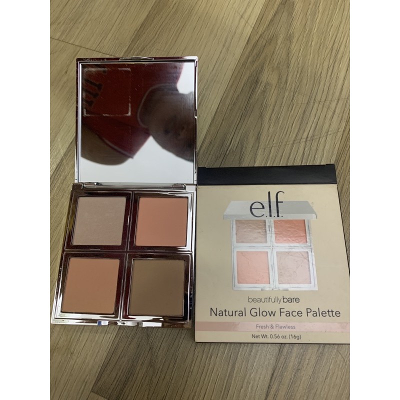 PHẤN TẠO KHỐI ELF BEAUTIFULLY BARE NATURAL GLOW FACE PALETTE CHÍNH HÃNG