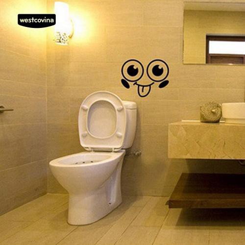 Miếng dán nắp bồn toilet hình mặt cười ngộ nghĩnh