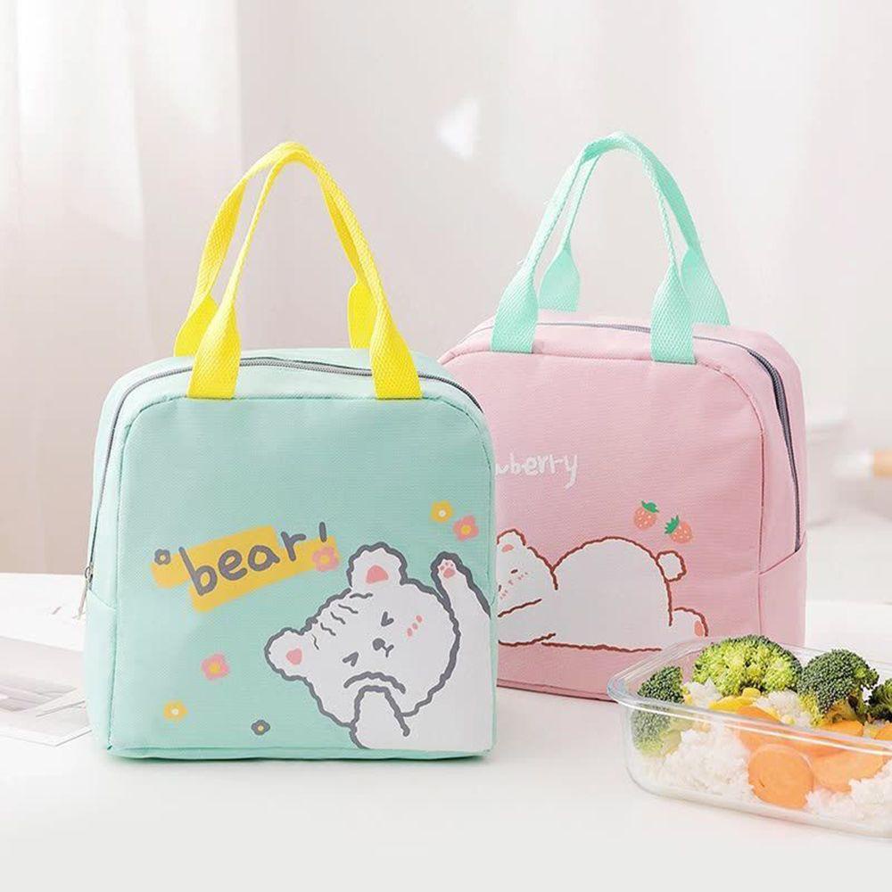 LAY Portable Lunch Bag Kids Students Waterproof Handbag Picnic Box Thermal Insulated