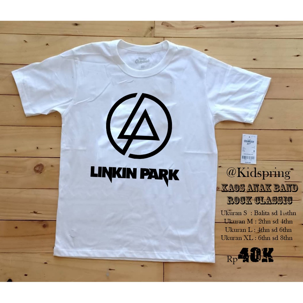 Áo Thun In Hình Ban Nhạc Rock Linkin Park Ks09a00888 Phong Cách Punk Pop Cho Nam Nữ F1