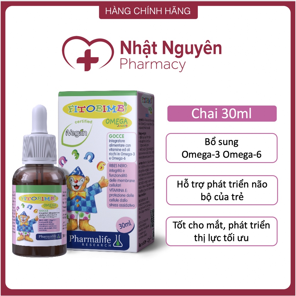 FITOBIMBI OMEGA JUNIOR - Hỗ trợ phát triển não bộ của trẻ nhỏ, tốt cho mắt