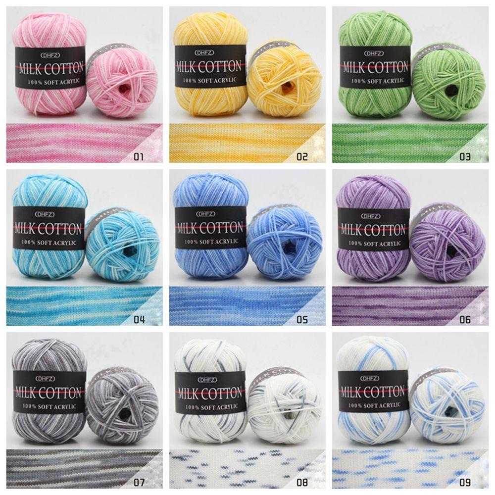 LEISURE Cuộn Len Sợi Siêu Mềm Nhiều Màu 50g