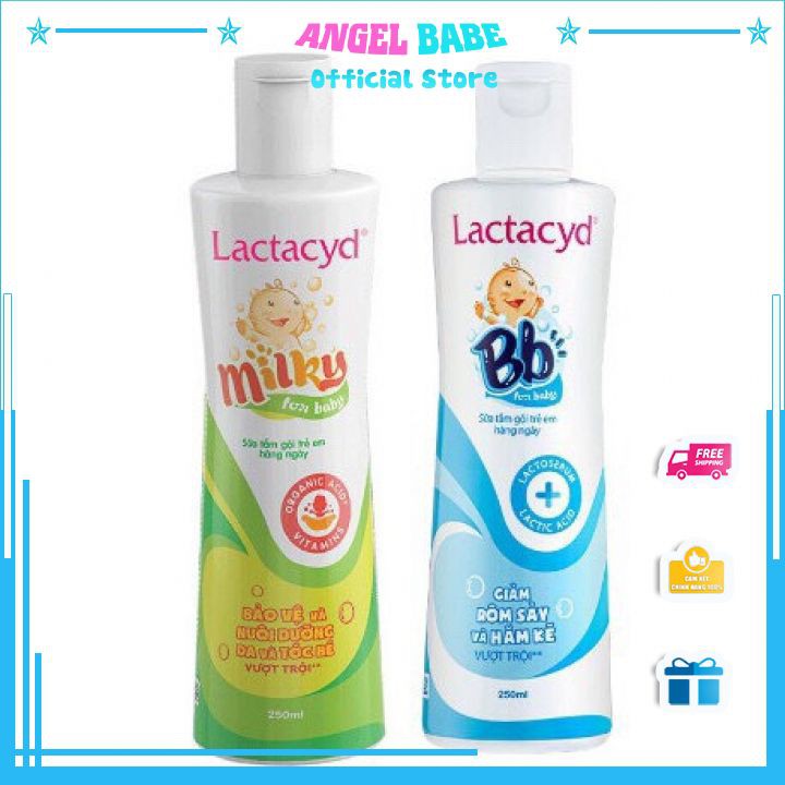 Bộ 2 chai sữa tắm Lactacyd Miky + BB 250ml