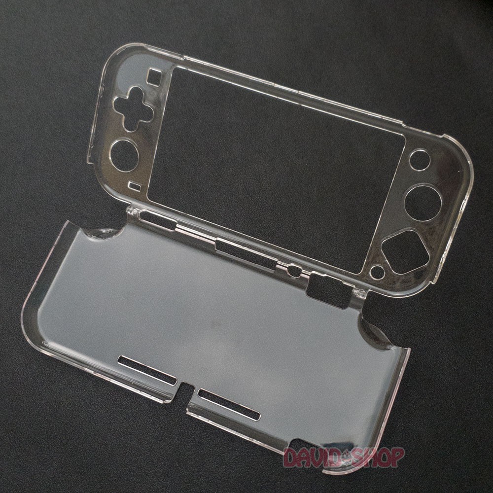 Case cứng trong suốt cán lồi có chân chống cho Nintendo Switch Lite