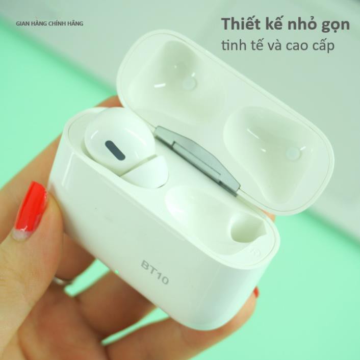 Tai nghe không dây Bluetooth mini 5.0 BT10 cảm biến vân tay cao cấp, dùng cho tất cả dòng điện thoại , chính hãng