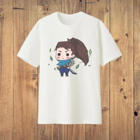 Áo thun ngắn tay unisex Yasuo kiểu dáng Hàn Quốc chất cotton cao cấp ❕ 🌟