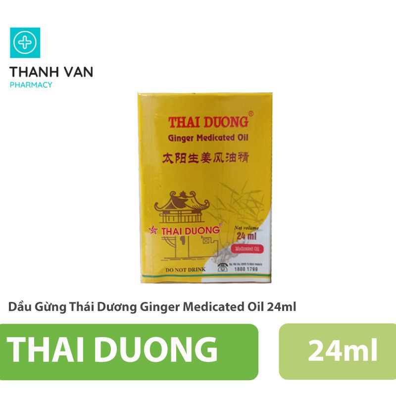 Dầu gừng Thái Dương nóng mạnh chai 24 ml