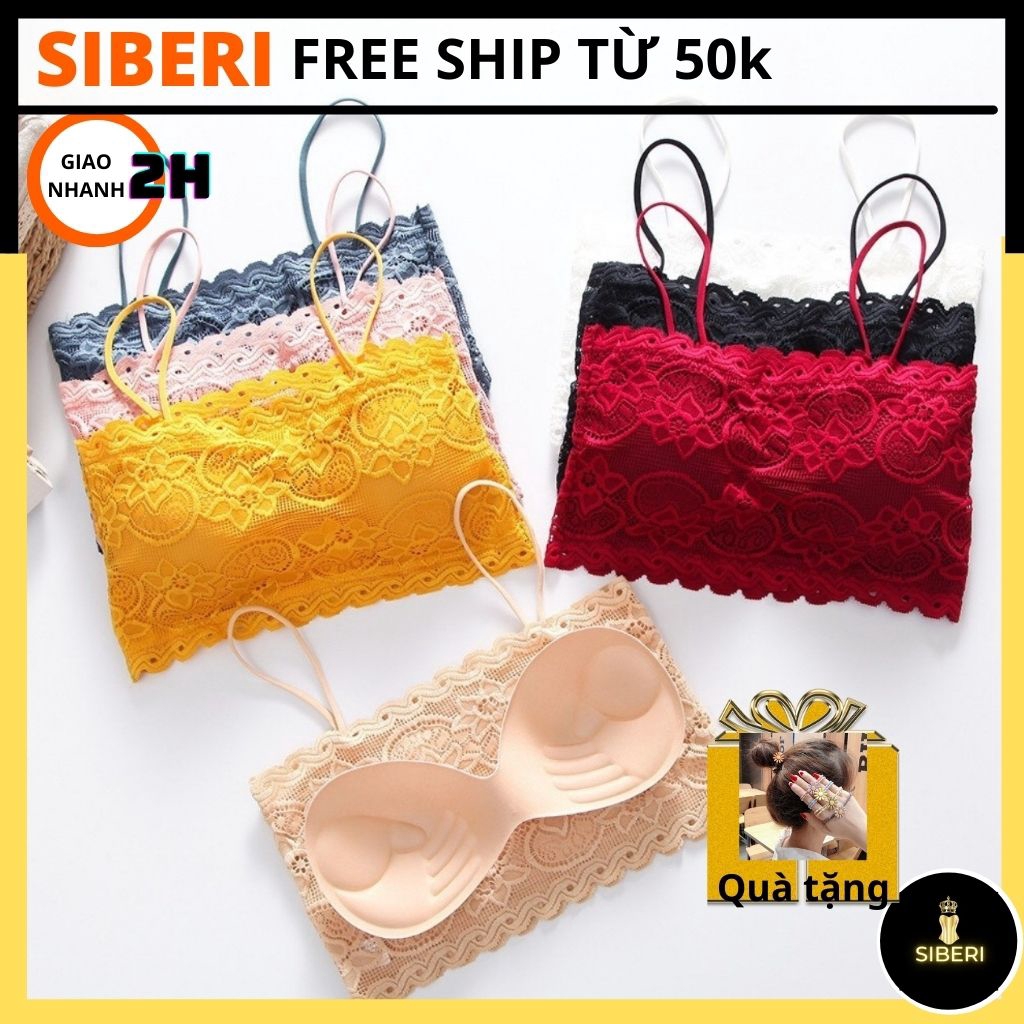 Áo lót nữ, bra ren mềm mại, sexy quyến rũ, mặc trong và ngoài kết hợp sơ mi, vest, tập gym, yoga_ Siberi