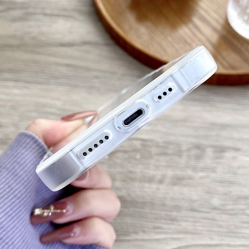 Ốp Điện Thoại TPU Mềm Trong Suốt In Họa Tiết Hoa Và Quả Cherry Cho Iphone 11 12 13 Pro MAX X XS MAX 6 7 8 Plus