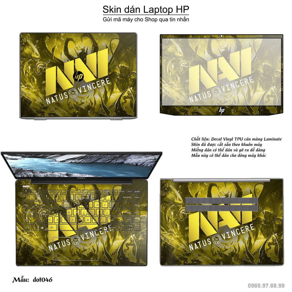 Skin dán Laptop HP in hình Dota 2 nhiều mẫu 8 (inbox mã máy cho Shop)