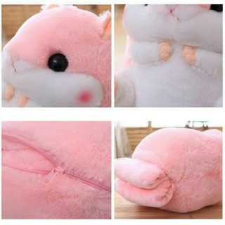 gấu bông chuột hamster kèm chăn