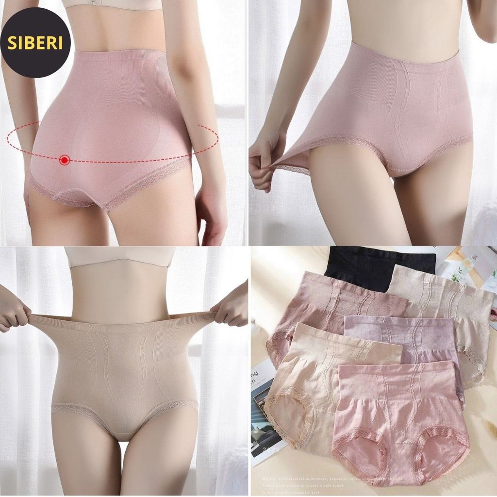 Quần gen bụng, quần lót nữ nâng mông, thun cotton, cạp cao thon gọn eo, co giãn 4 chiều tôn dáng _ Siberi