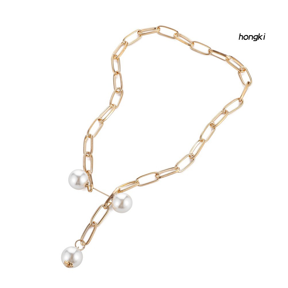 vòng cổ Hợp Kim Đính Ngọc Trai Nhân Tạo Thời Trang Cho Nữ