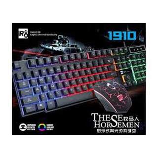 Bộ Bàn Phím Giả Cơ Và Chuột Chuyên Game R8 1910 Led 7 Màu - TT1209