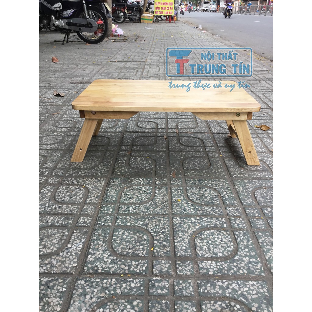 Bàn xếp gỗ , chân thang 40*60cm, tự nhiên