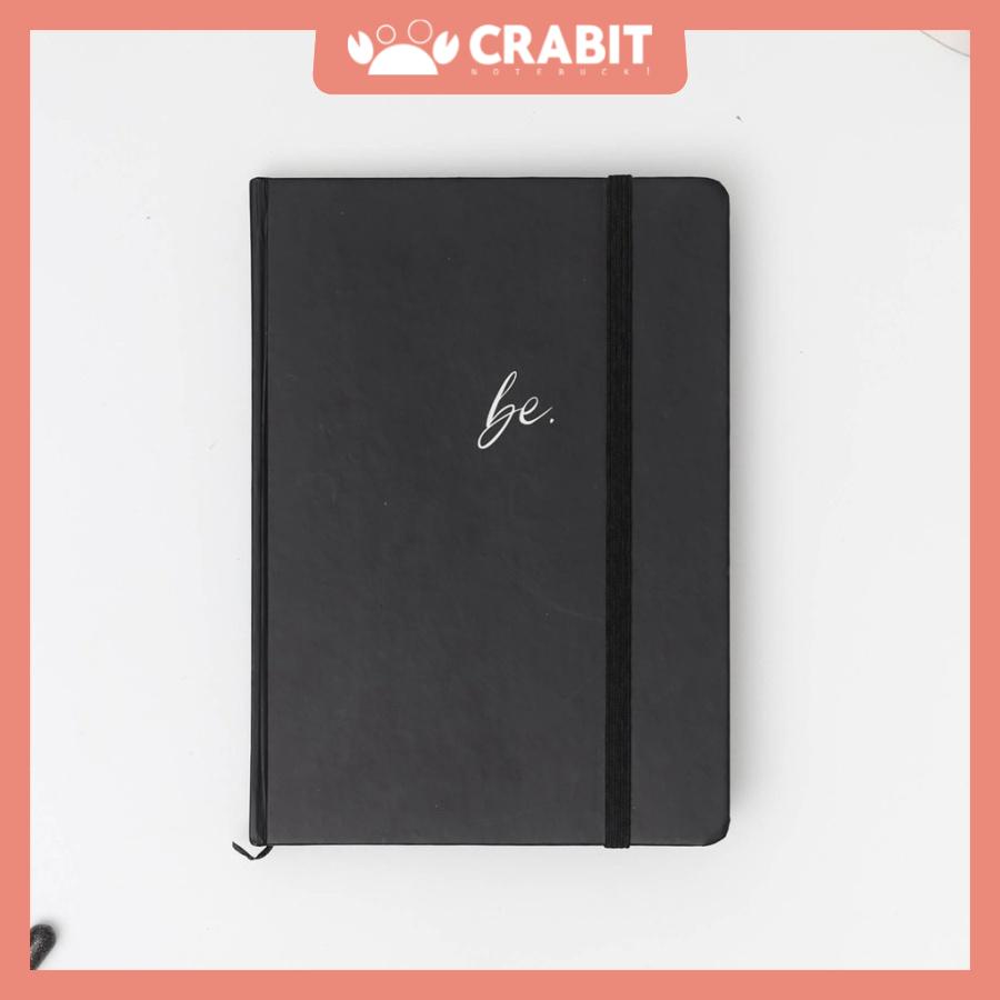 Sổ Tay Dotgrid A5 Crabit 130gsm Bìa Cứng Màu Đen - Sổ Ghi Chép Bullet Journal
