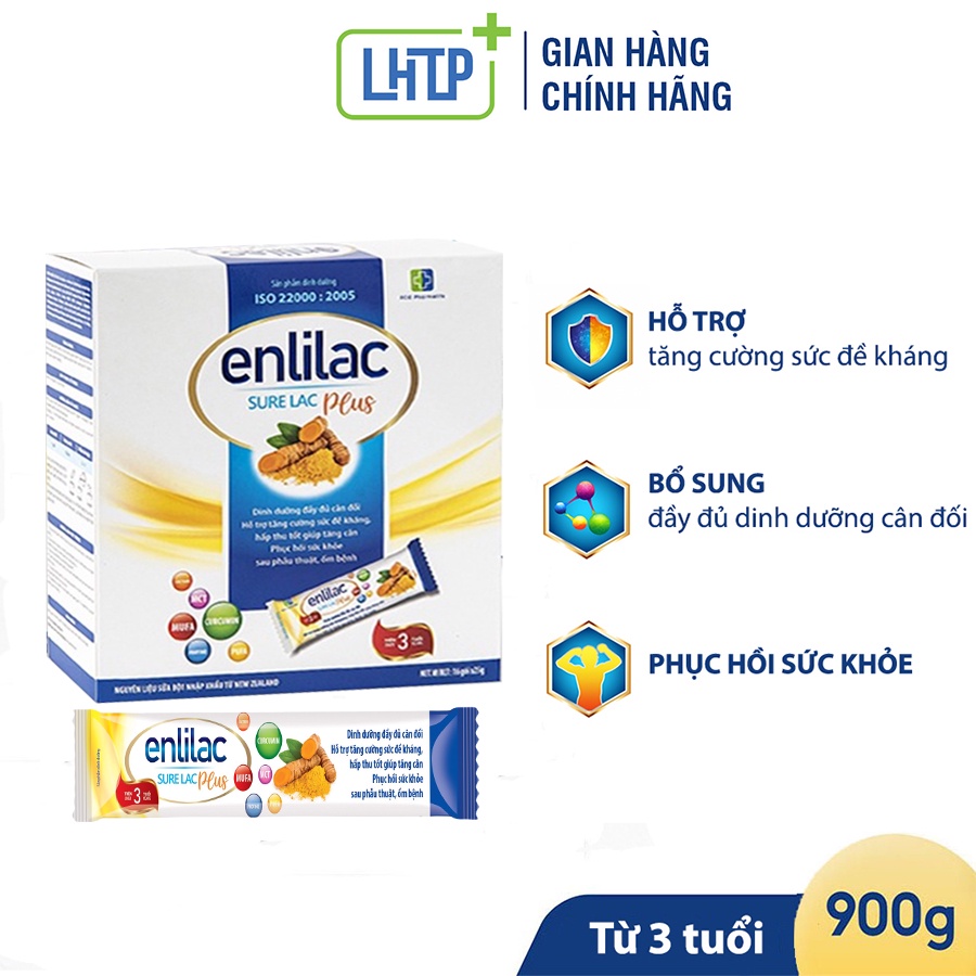 Sữa Bột Dinh Dưỡng Dành Cho Người Phục Hồi Sau Phẫu Thuật, Ốm Bệnh ENLILAC Sure Lac 25g/Gói