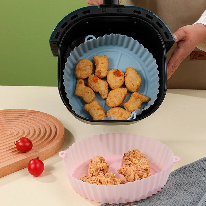 Khay Nướng Bánh Hình Tròn Chống Dính Chịu Nhiệt Độ Cao Bằng Silicone Tiện Dụng