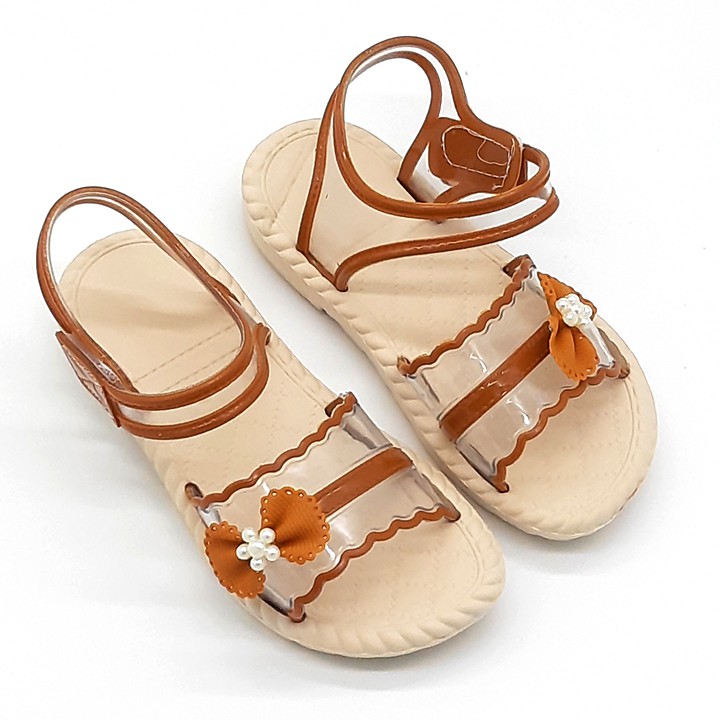 Sandal trẻ em quai pvc có quai hậu kết nơ xinh xắn thời trang VYS TA6701 (Nhiều màu)