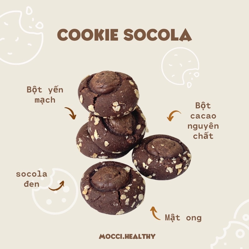 Bánh Cookie Yến Mạch Socola