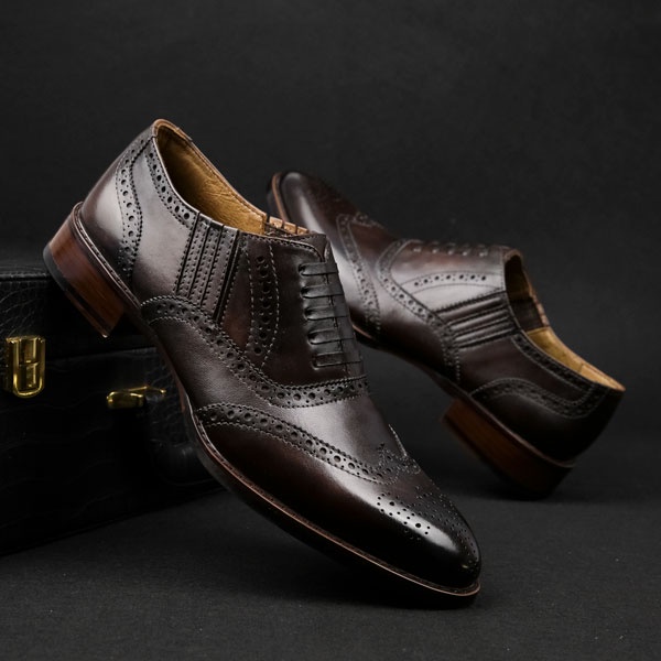 Giày tây nam da thật thủ côn phong cách công sở Manzano M63668
