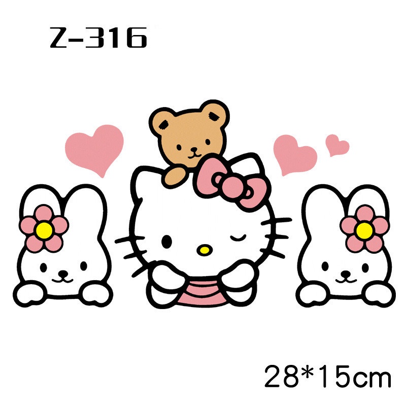 Miếng Dán Trang Trí Xe Hơi Hình Hello Kitty Series 03 Phản Quang Sáng Tạo