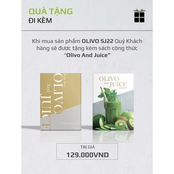Máy Ép Chậm Trục Ngang Olivo SJ22 - Hàng chính hãng