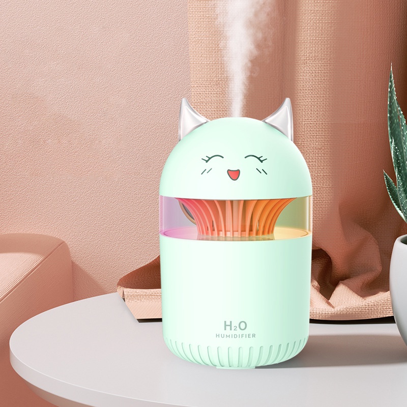 Máy phun sương tạo ẩm Fnelse hình ác quỷ để sử dụng tại nhà sạc USB 300ML