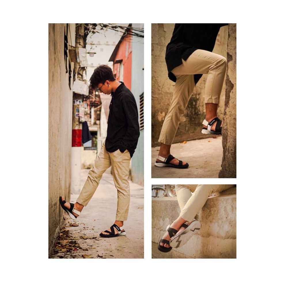 Giày Sandal Shondo Shat F6 Sport màu Ombre đen trắng [Chính Hãng][Bảo Hành 1 Năm]