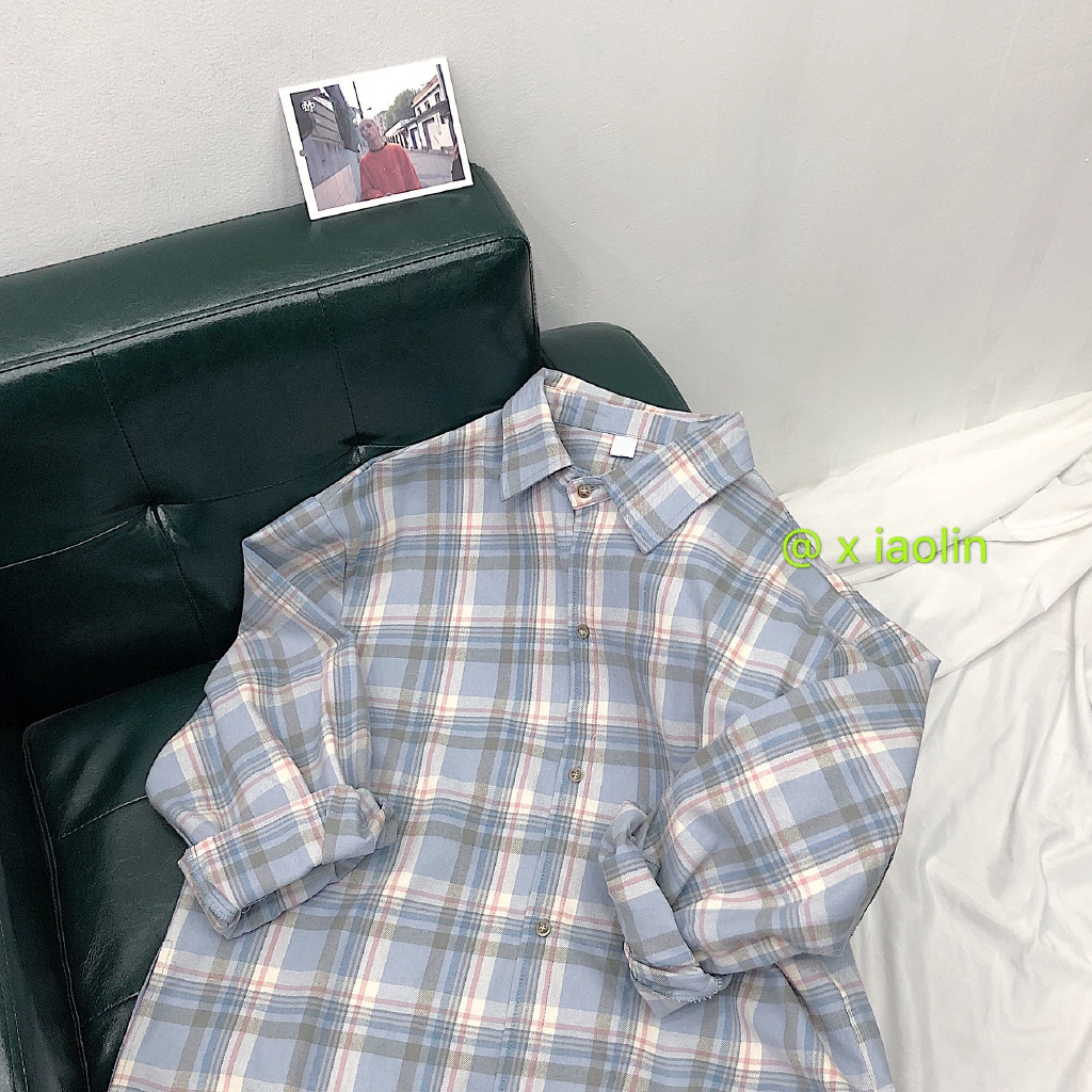 Áo sơ mi tay dài kẻ sọc caro thời trang cho nam | BigBuy360 - bigbuy360.vn