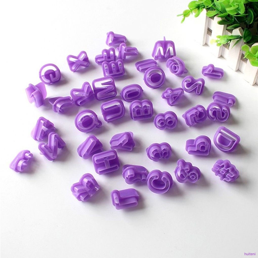 Set 40 Khuôn Nhựa Làm Bánh 26 Chữ Cái Tiếng Anh