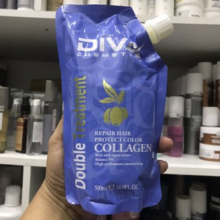 Hấp dầu u tóc Davi collagen hairrepairr siêu mượt cho tóc khô hư tôn (mẫu mới) 500ml