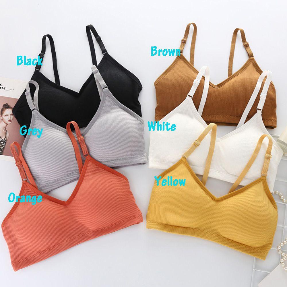 Áo Ngực Không Gọng Không Đường May Thoáng Khí Dây Điều Chỉnh Được Kiểu Dáng Đẹp Mắt