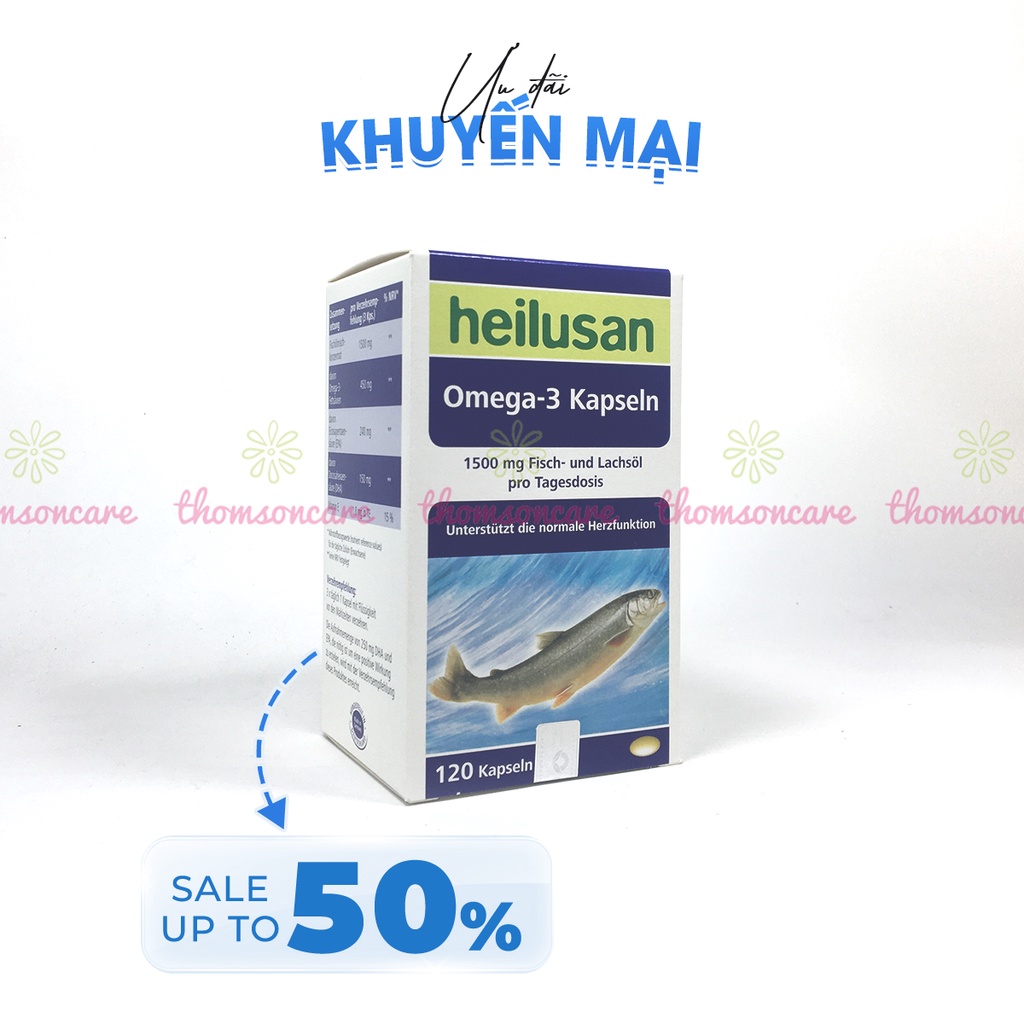 Bổ sung Omega từ dầu cá - Omega 3 Heilusan - Nhập khẩu chính hãng từ Đức.