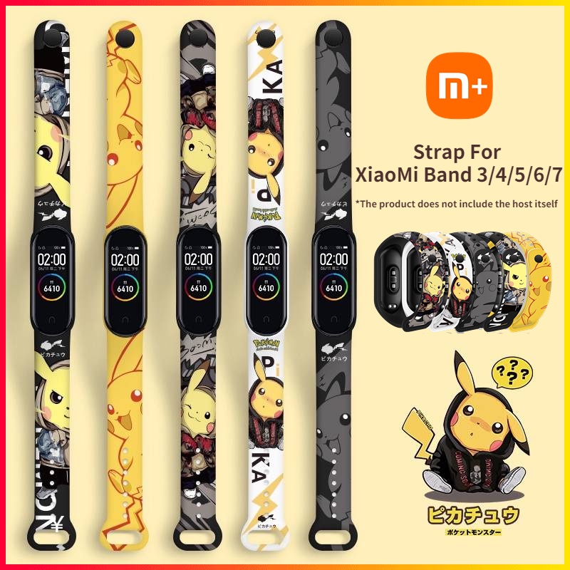 Dây Đeo Thay Thế In Họa Tiết Đáng Yêu Cho xiaomi band 6 Mi band 7 / 6 / 5 / 4 / 3 xiaomi band 5 Mobnd 4 xiaomi 3