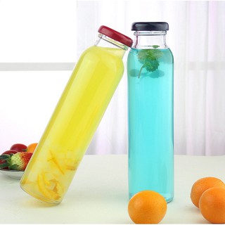 Lọ thủy tinh trong suốt dáng cao 350ml - LỌ DETOX CAO CẤP