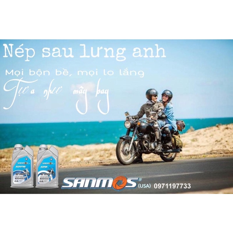 Dầu nhớt Sanmos cho xe máy số dưới 125cc